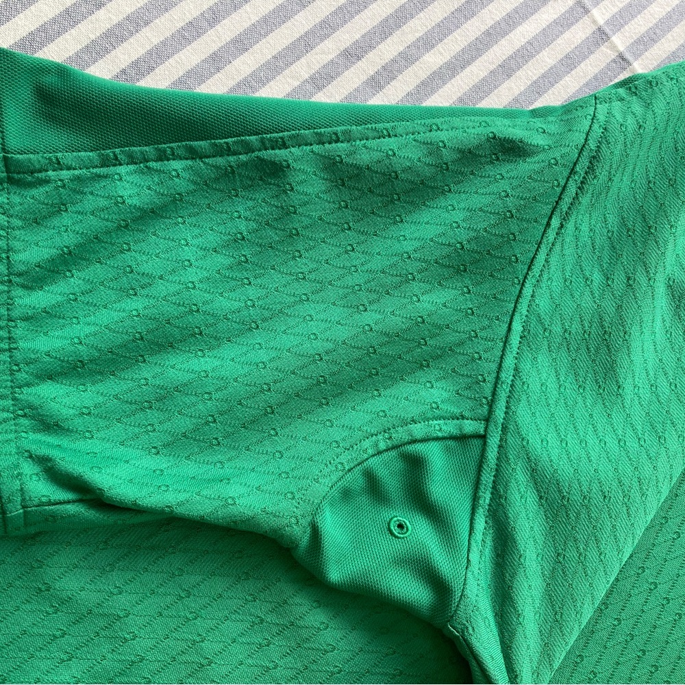 Ahd By Ahead Logo Men's Coolmax Fx Golf Polo Kelly Green Polo Shirt Size Large L - Picture 5 of 7